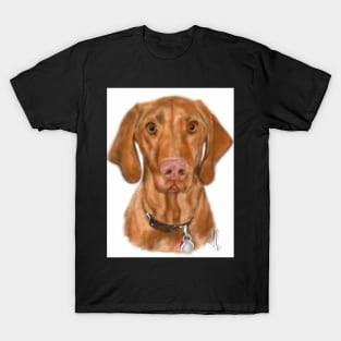 Young Handsome Vizsla Puppy Digital Art T-Shirt